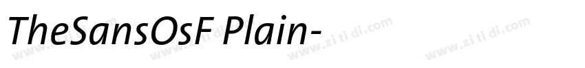 TheSansOsF Plain字体转换